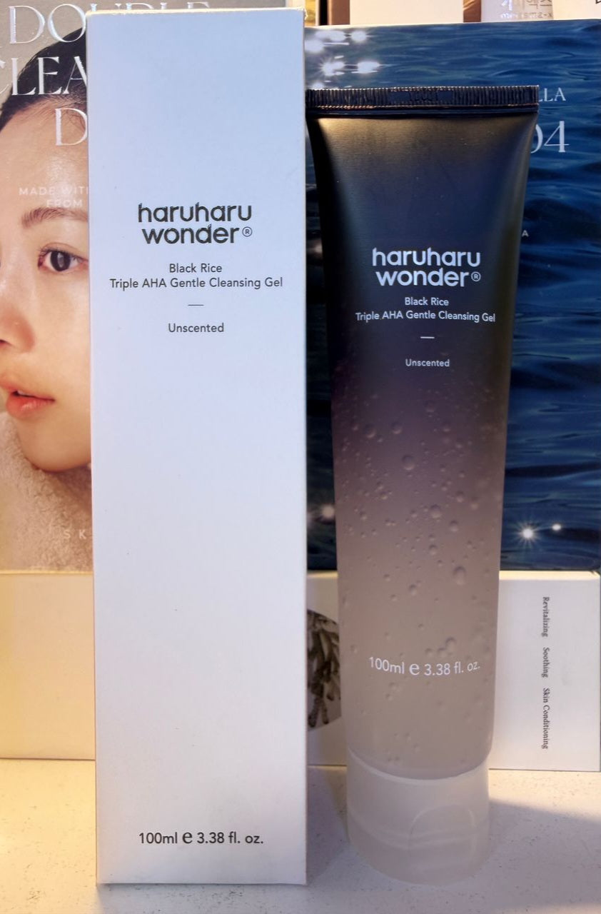 🔘HARUHARU WONDER

 Black Rice Triple AHA Gentle Cleansing Gel (Unscented)